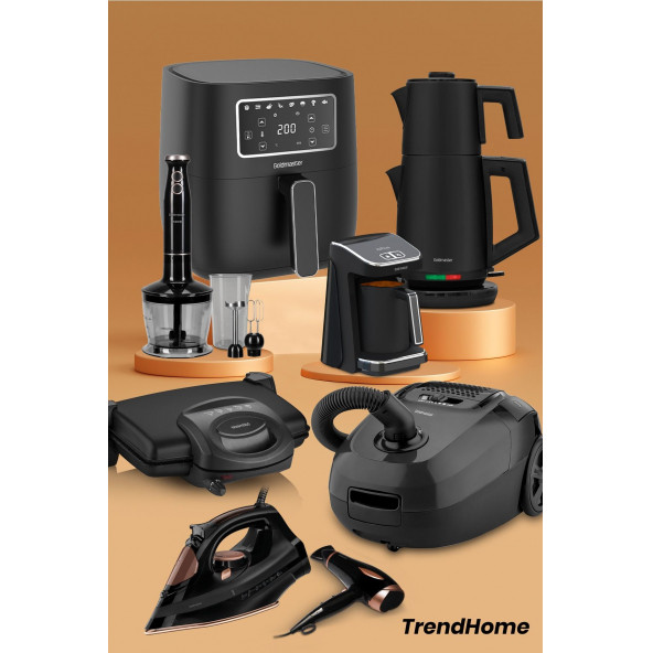 TrendHome 35 Parça Airfryer Sıcak Hava Fritöz Avantajlı Elektronik Evlilik Paketi Mutfak Çeyiz Seti - 1