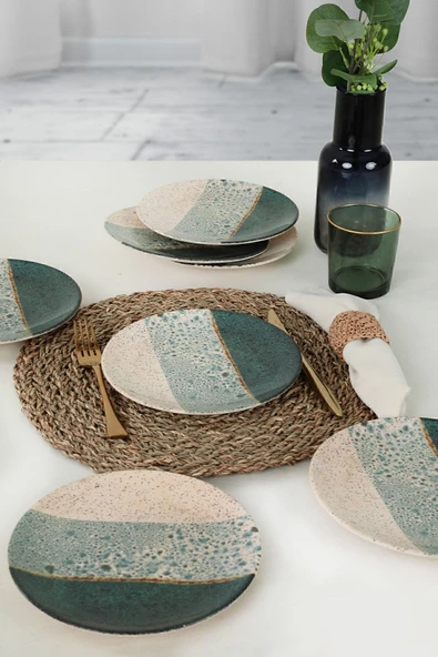 Keramika Keraart Colored Pasta Tabağı 20 Cm 6 Adet - 19781 - 2