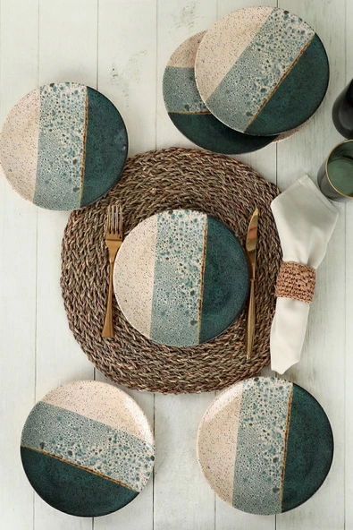 Keramika Keraart Colored Pasta Tabağı 20 Cm 6 Adet - 19781 - 3