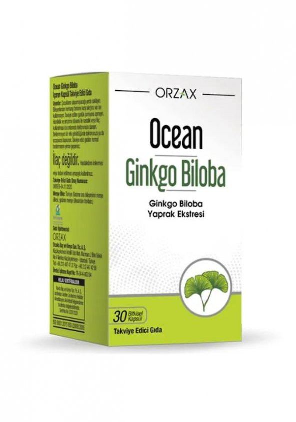 Ocean Ginkgo Biloba 30 Kapsül 8697595872703