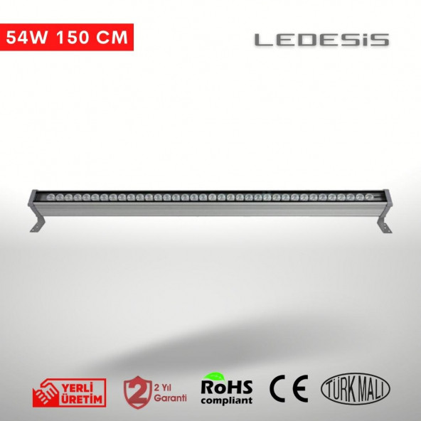 Ledesis Turkuaz Wallwasher Duvar Boyama 150CM (54W)