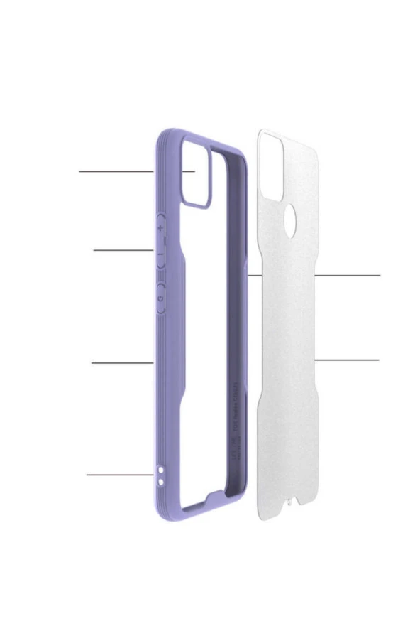 Realme C25 Kılıf Için Uyumlu Kılıf Renkli Kenar Perfe Tpu Silikon Kılıf Siyah - Resim 2