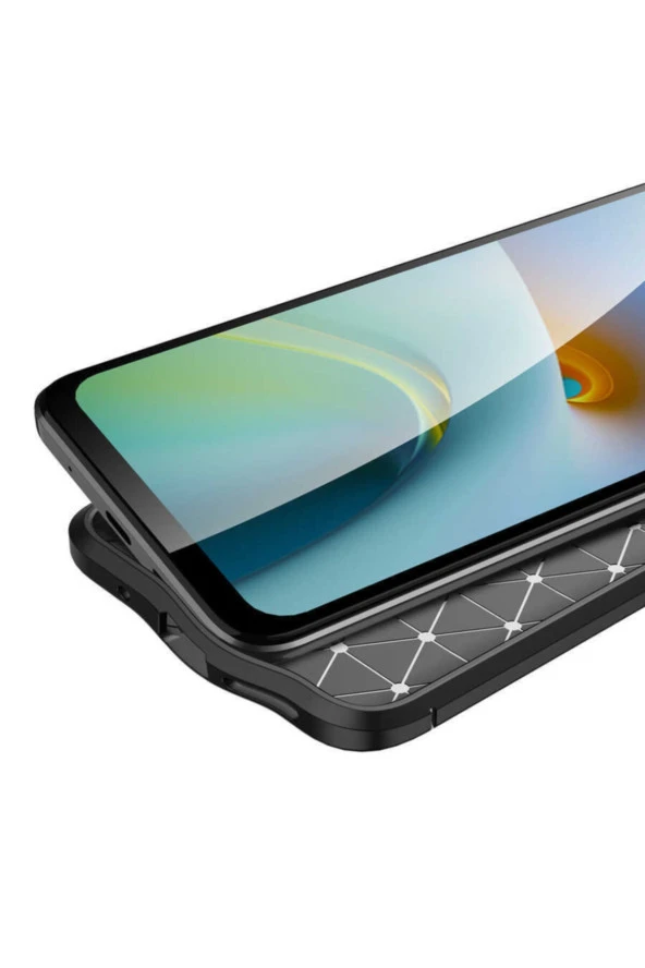 Redmi 10 Uyumlu   Niss Silikon Deri Görünümlü Lacivert - Resim 2