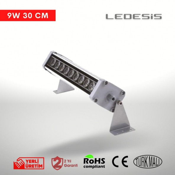 Ledesis Turkuaz Wallwasher Duvar Boyama 30 cm (9W) - 2