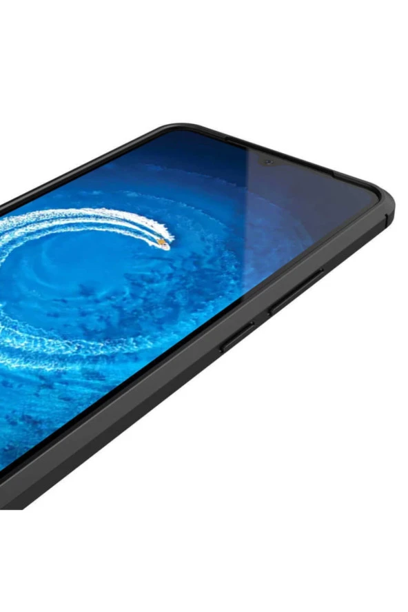 Vivo V21e  Uyumlu Kılıf Niss Silikon Deri Görünümlü Siyahü - Resim 2