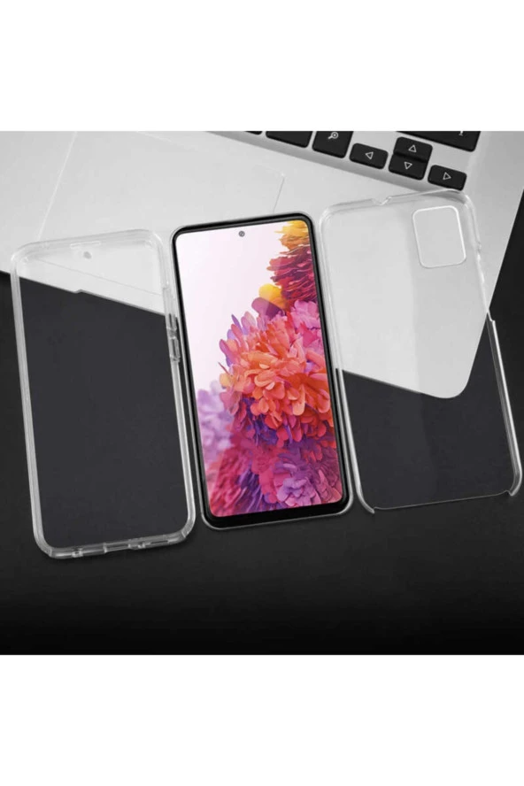 Galaxy Note 10 Lite Cvzr01 360 Tam Koruma Silikon Kılıf Şeffaf - Resim 2