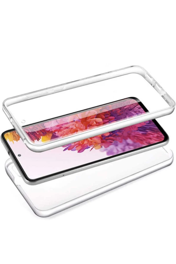 Galaxy Note 10 Lite Cvzr01 360 Tam Koruma Silikon Kılıf Şeffaf - Resim 3