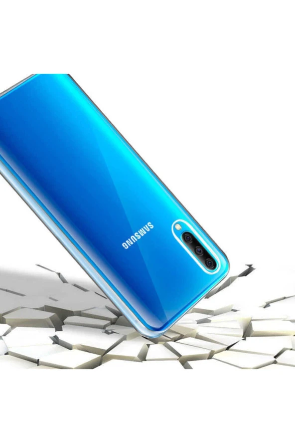 Galaxy A70 Cvzr01 360 Tam Koruma Silikon Kılıf Şeffaf - Resim 2