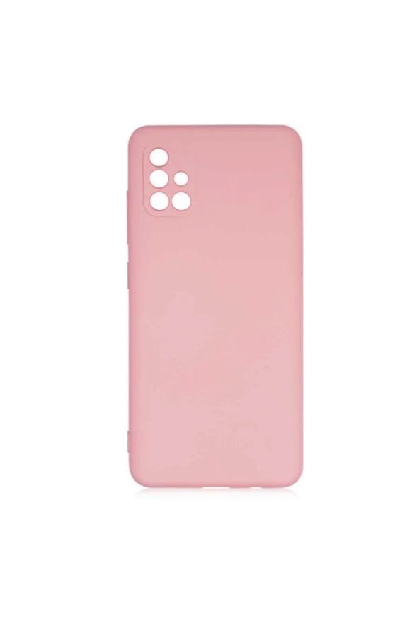 Galaxy A51 Kılıf Delux Silkytermoplastik Kılıf Açık Pembe