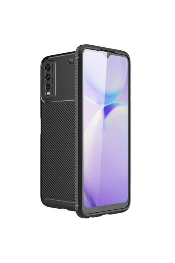 Vivo Y20 Kılıf Karbon Delüx Tpu Silikon Siyah ürün görseli