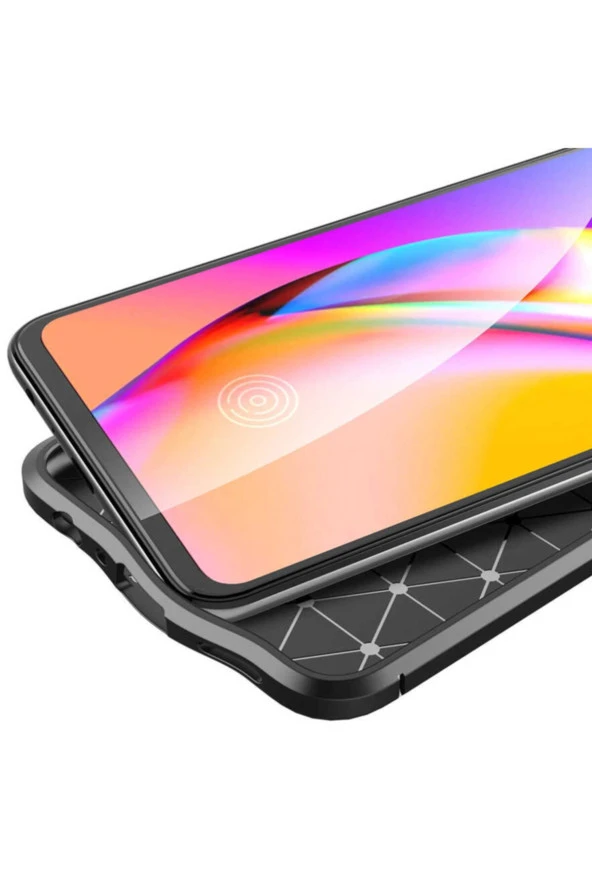 A74 Uyumlu Kılıf Niss Silikon Deri Görünümlü Lacivert - Resim 2