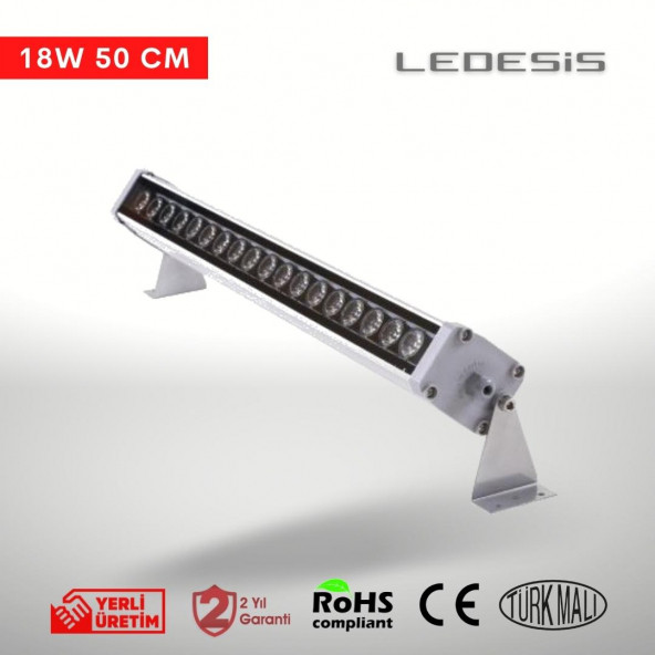 Ledesis Turkuaz Wallwasher Duvar Boyama 50 cm (18W) - 2