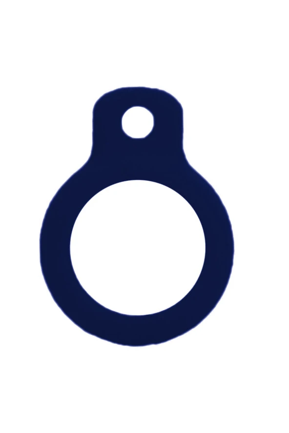 Anahtarlıklı Koruyucu Slikon Çerçeve Kılıf Hold Lacivert - Resim 2