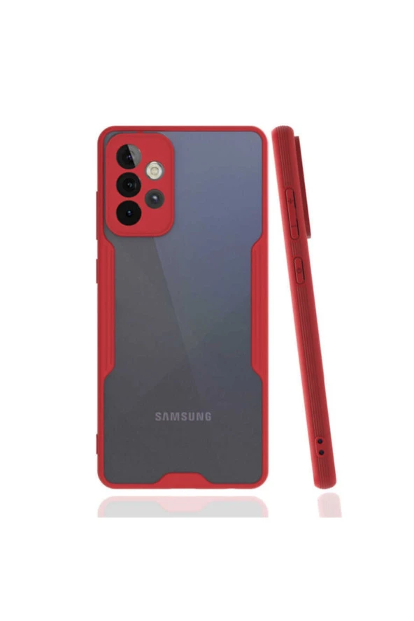 Galaxy A32 4g Renkli Kenar Perfe Tpu Silikon Kılıf Kırmızı ürün görseli