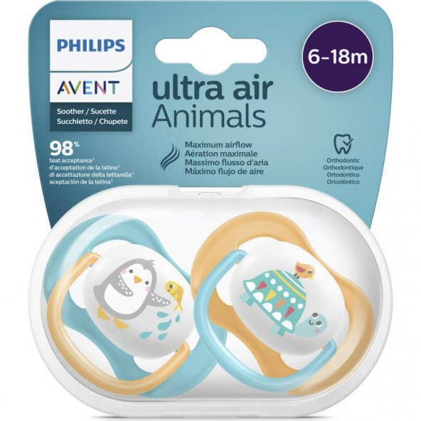 Philips Avent Ultra Air Animals Emzik 6-18m