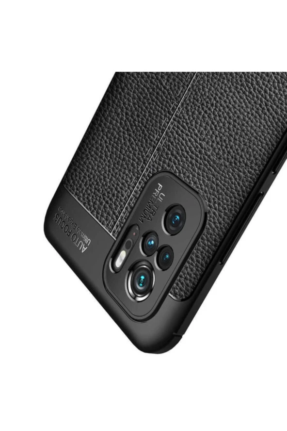 Xiaomi Redmi Note 10 Uyumlu Niss Silikon Deri Görünümlü Kılıf - Resim 4