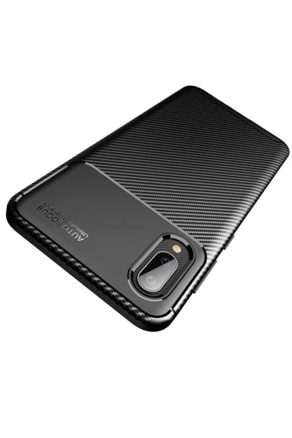 Galaxy A02 Kılıf Karbon Delüx Tpu Silikon Kahverengi - Resim 4