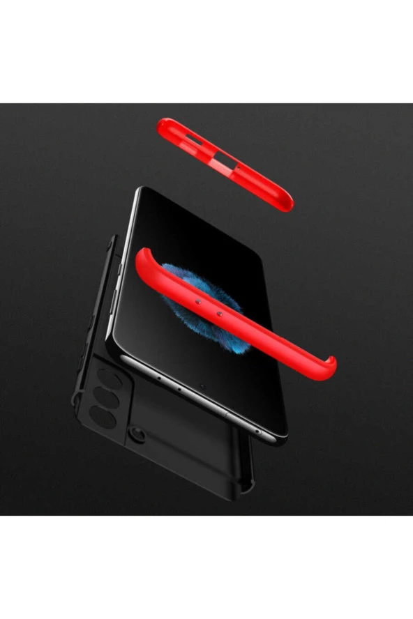 Galaxy S21 Plus Kılıf Soft Hard Koruma Ays Siyah-gri - Resim 4