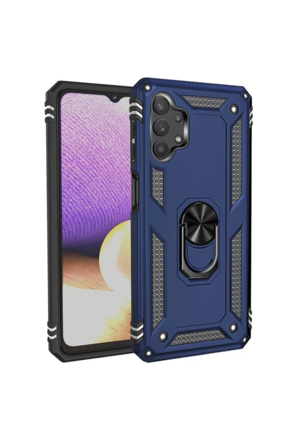 Galaxy A32 5g Shockproof Yüzük Tutuculu Vega Mavi ürün görseli