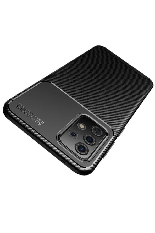 Galaxy A52 Kılıf Karbon Delüx Tpu Silikon Siyah - Resim 3