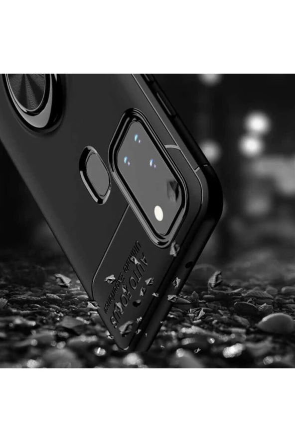 Galaxy A32 5g Novel Silikon Kılıf Siyah-mavi - Resim 4