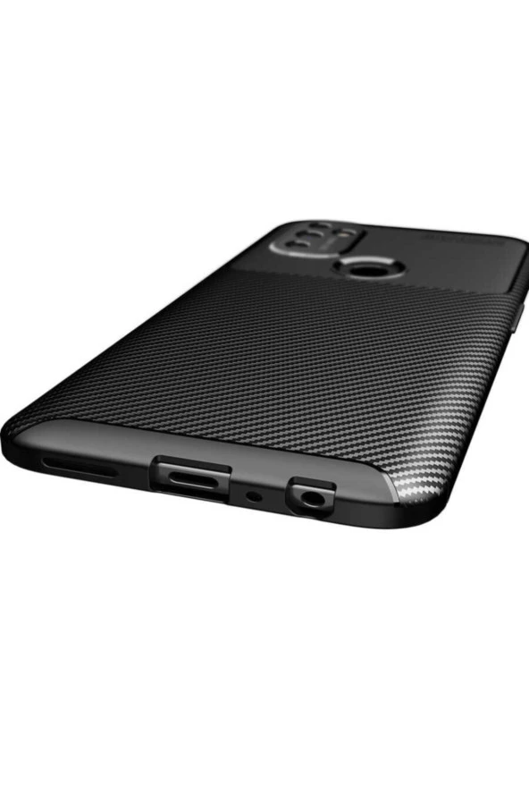 One Plus Nord N100 Uyumlu Karbon Delüx Tpu Silikon Kahverengi Kılıf - Resim 2