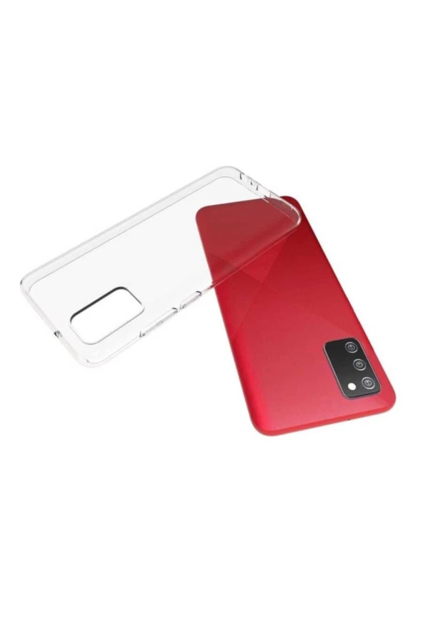 Galaxy A02s Kılıf Süper Silikon Kapak Şeffaf - Resim 2