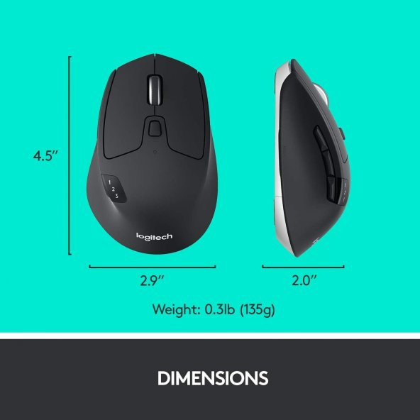Logitech M720 Triathlon Kablosuz Mouse 910-004791 - 8