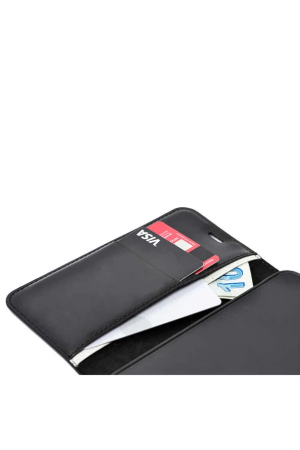 Galaxy A02s Standlı Para Gözlü Delux Cüzdan Kırmızı - Resim 3