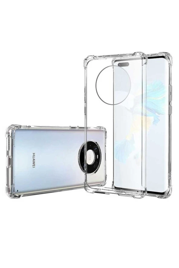 Mate 40 Pro Uyumlu Kılıf Clear Anti-shock Sert Arka Kapak Şeffaf ürün görseli