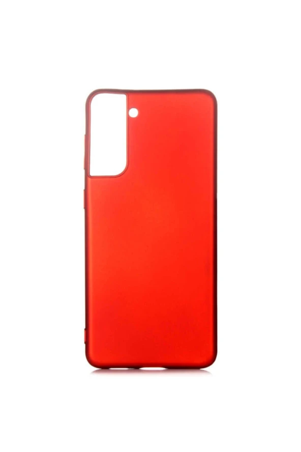 Galaxy S21 Uyumlu Ultra Kılıf Premier Silikon Arka Kapak Kılıf Kırmızı