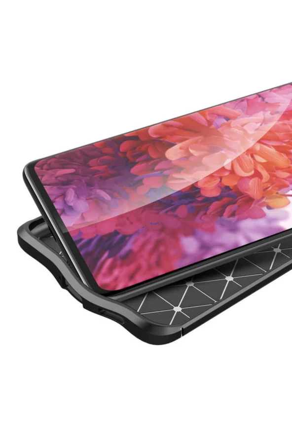 Galaxy S21 Ultra Kılıf Niss Silikon Deri Görünümlü Siyah - Resim 3