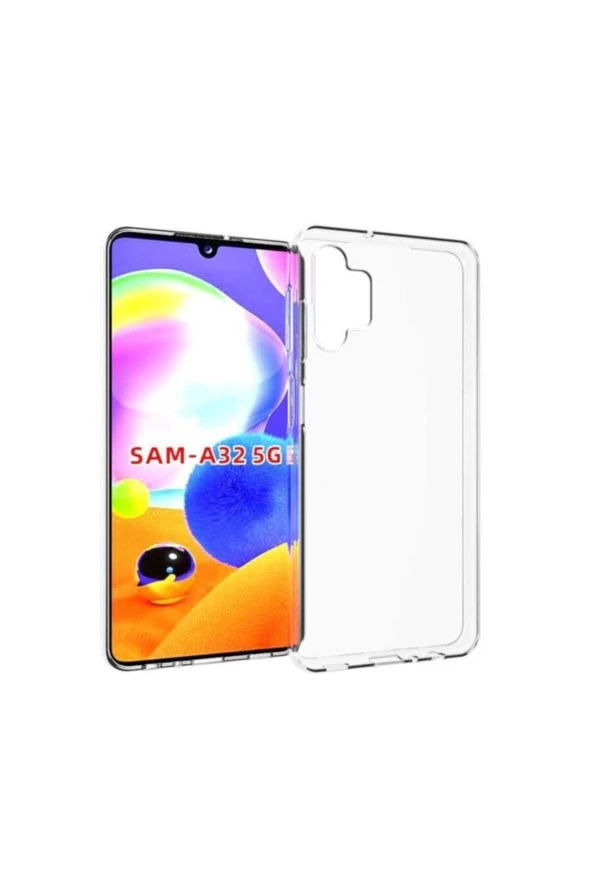 Galaxy A32 5g Kılıf Süper Silikon Kapak Şeffaf - Resim 4