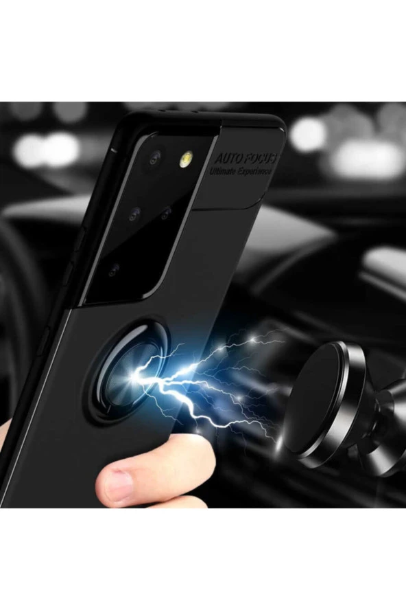 Galaxy S21 Ultra Novel Silikon Kılıf Kırmızı - Resim 3