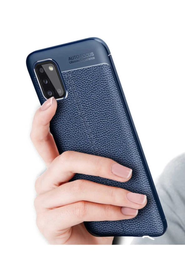 Galaxy A02s Uyumlu Lacivert Silikon Kılıf - Resim 3