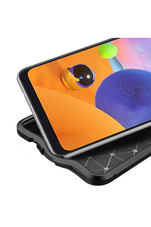 Galaxy A02s Uyumlu Lacivert Silikon Kılıf - Resim 4