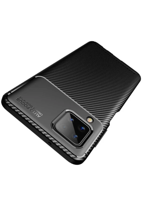 Galaxy A12 Kılıf Karbon Delüx Tpu Silikon Lacivert - Resim 2