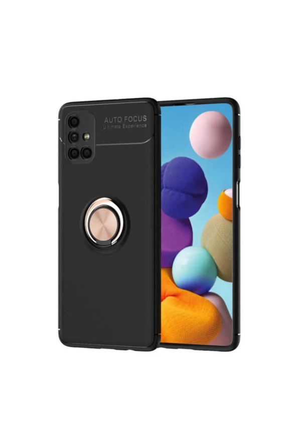 Galaxy M51 Novel Silikon Kılıf Siyah-rose Gold ürün görseli