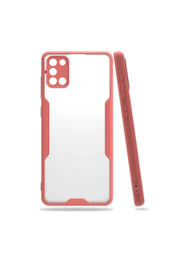 Galaxy A31 Renkli Kenar Perfe Tpu Silikon Kılıf Pembe ürün görseli