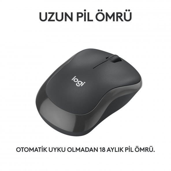 Logitech M240 Sessiz Kompakt Kablosuz Bluetooth Mouse - Siyah - 2