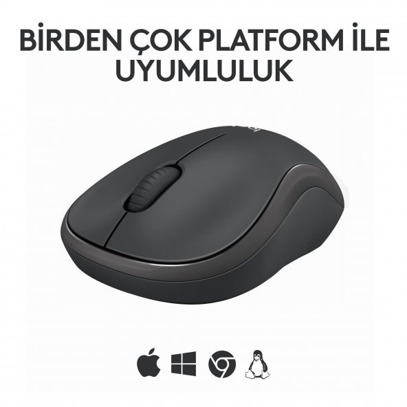 Logitech M240 Sessiz Kompakt Kablosuz Bluetooth Mouse - Siyah - 4
