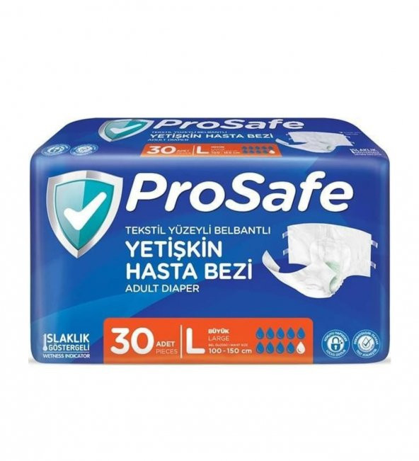 Prosafe Hasta Bezi Belbantlı Large 30 Adet