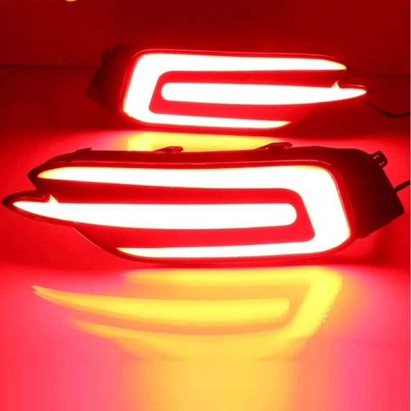 Honda Civic fc5 E Dizayn arka sis lambası Ledli A+ Ürün - 5