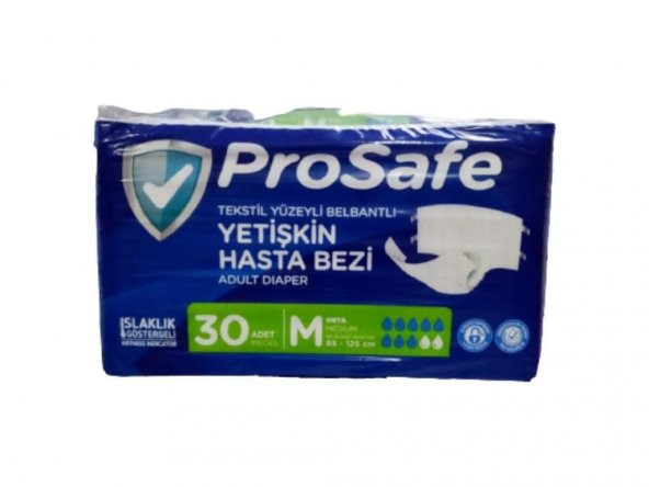 Prosafe Hasta Bezi Belbantlı Medium Orta 30 Adet