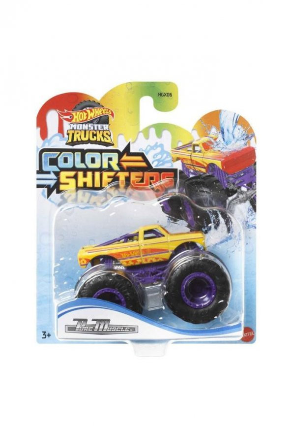 Hot Wheels Monster Trucks Renk Değiştiren HGX06 HMH33 Pure Muscle Renk Değiştiren Araba