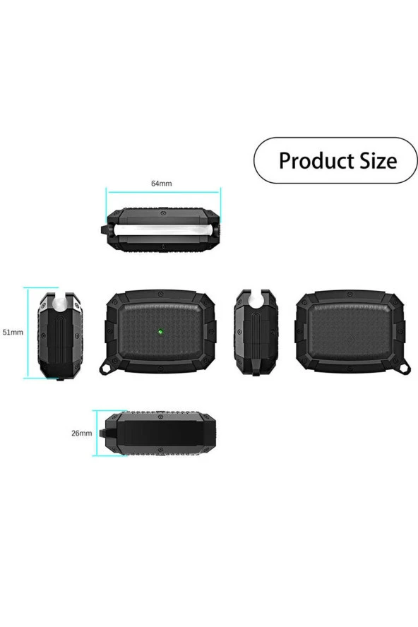 Apple  Pro Kılıf Heawy Armor Silikon Renksiz - Resim 2