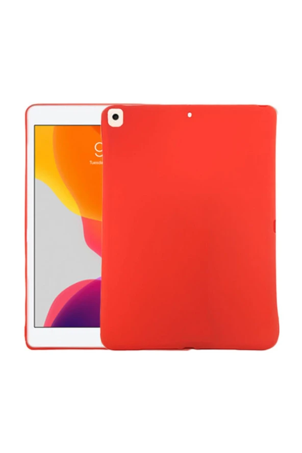 Ipad Pro 11 Kılıf Slikon Pre Arka Kapak Kırmızı - Resim 2