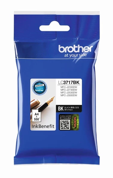 BROTHER 550 Sayfa Siyah Kartuş LC3717BK - 2