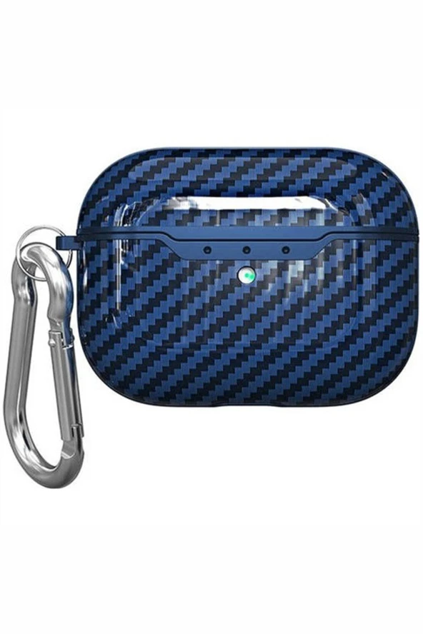 Apple  Pro Karbon Görünümlü Mika Sert Koruma Mavi ürün görseli