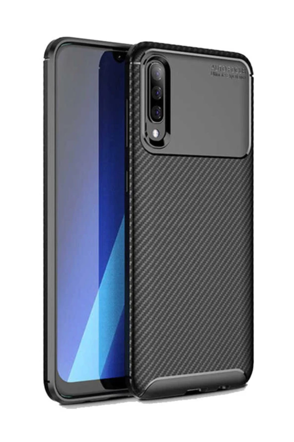 Honor 20 Kılıf Karbon Delüx Tpu Silikon Siyah